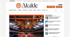 Desktop Screenshot of alcalde.texasexes.org